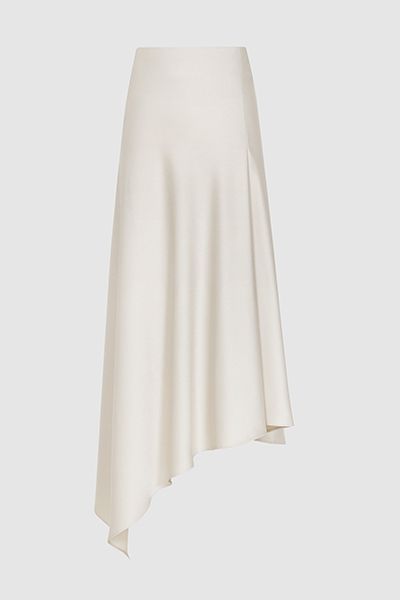 Asymmetric Satin Skirt from Reiss