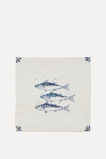 Cornish Delft Mackerel Tile from Decorum Tiles