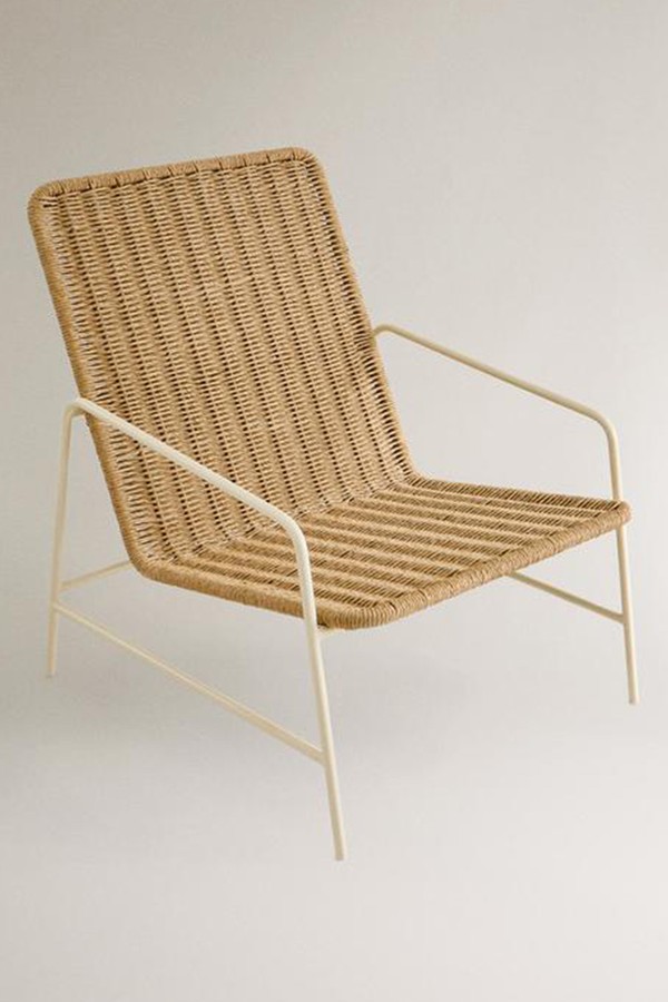 Woven Metal Frame Outdoor Chair