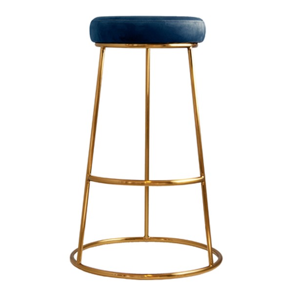 Velvet Bar Stool from Atlantis