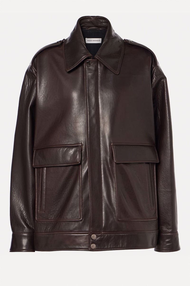 Drey Leather Jacket from Nour Hammour