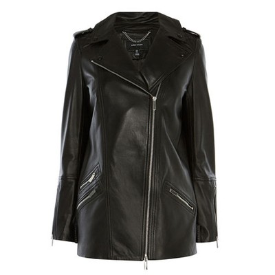 Longline Leather Jacket