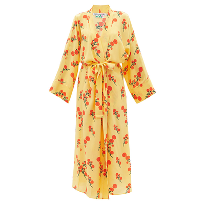 Blossom Silk Crepe-De-Chine Robe, £850 | Bernadette 