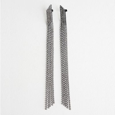 Rhinestone Fringe Earrings from & Other Stories
