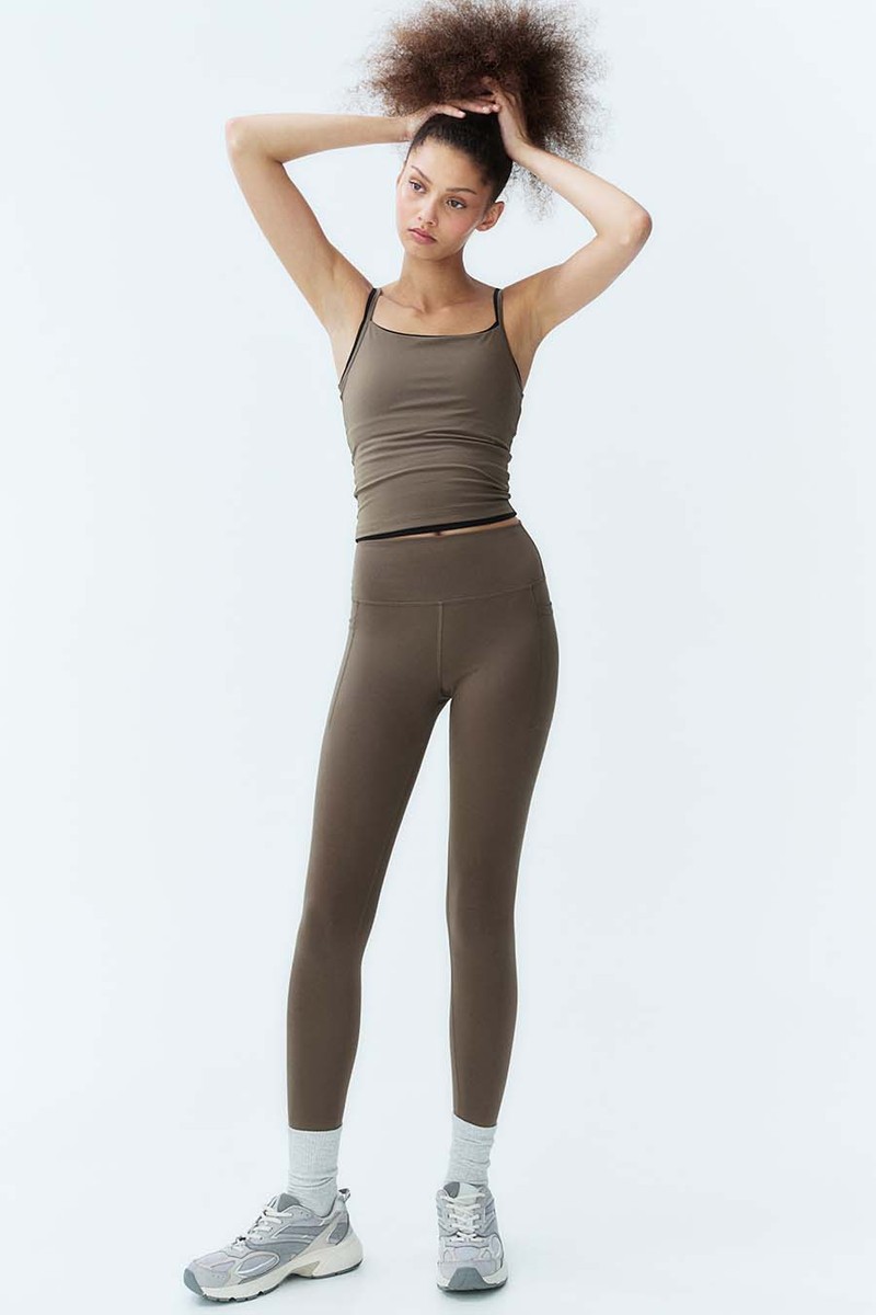 Pocket-Detail Sports Leggings In DryMove™ from H&M