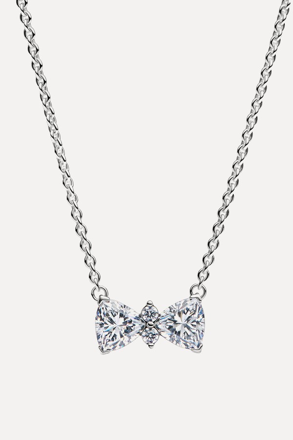Sparkling Bow Necklace