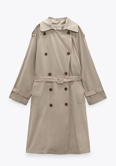 Long Classic Trench Coat from Zara