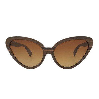 Padauk Poppy Cat Eye Sunglasses from Labante