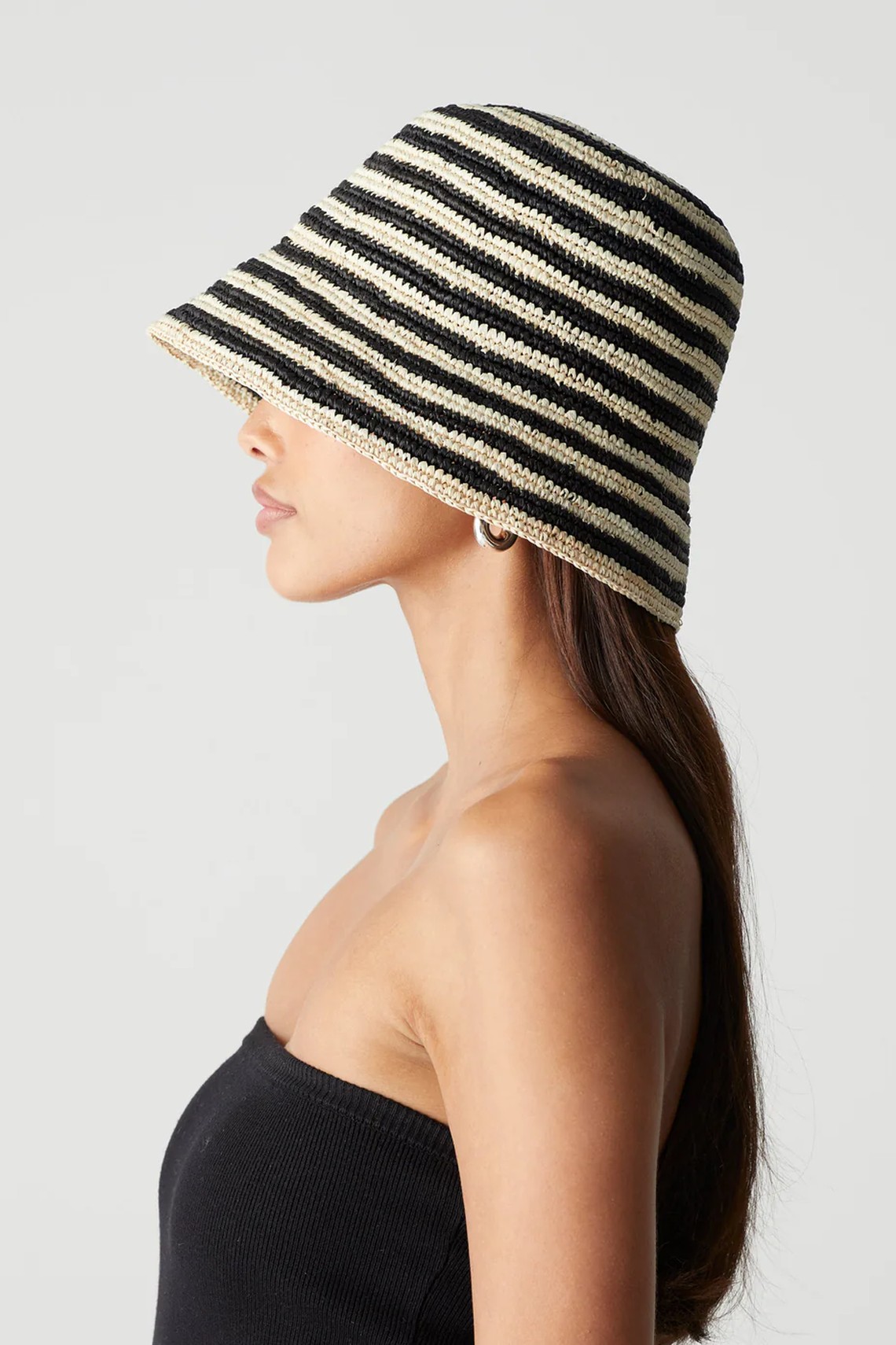 Ruth Soft Straw Bucket Hat from Cafe Society