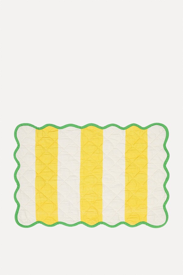 Easter Striped Scalloped Placemat from Anna + Nina