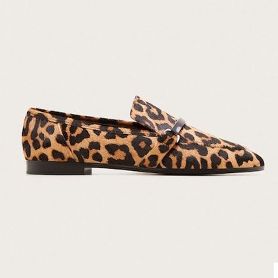 Mango, Leather Leopard Shoes from Mango