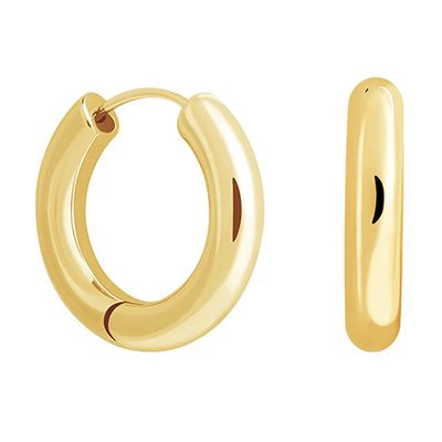 Chunky Hoops In Gold