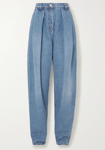 Pleated High-Rise Tapered Jeans from Magda Butrym