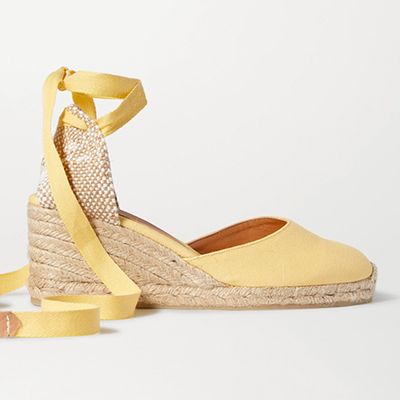 Carina 60 Canvas Wedge Espadrilles from Castaña