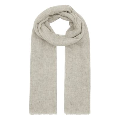 Pebble Grey Cashmere Scarf from Amanda wakeley