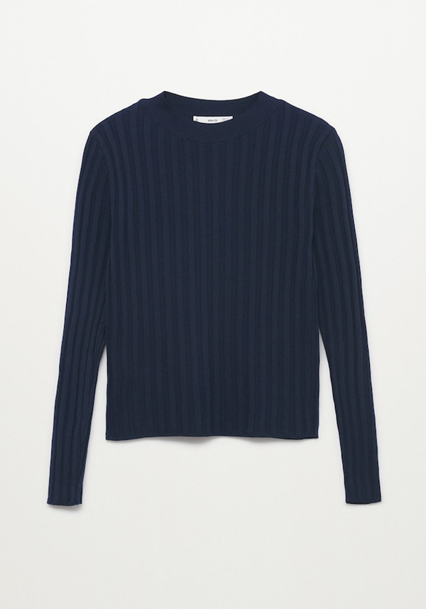 Ribbed Knit Sweater from Mango