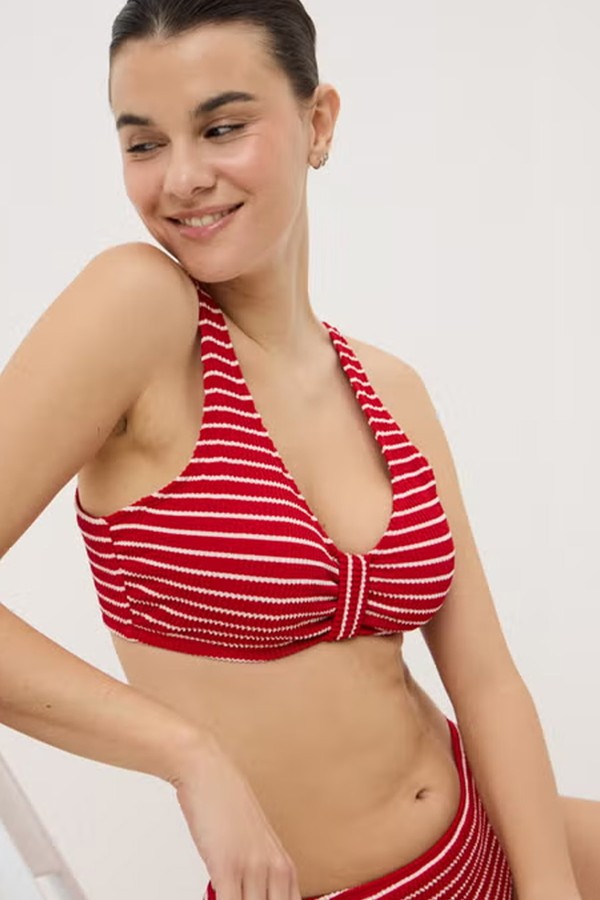 Stripe Knot Bikini Top from Matalan