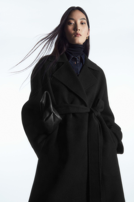 Belted Double-Faced Wool Coat  from COS  