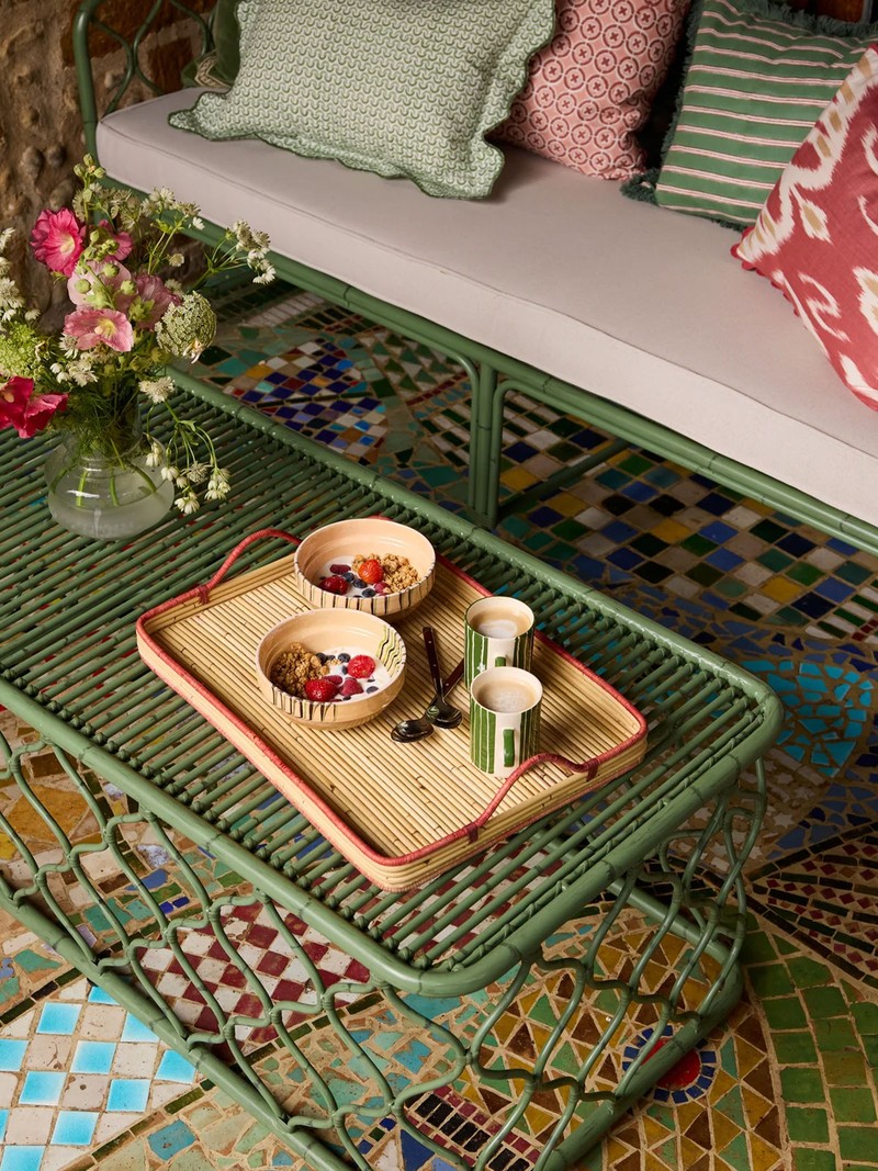 Handwoven Rattan Tray from Birdie Fortescue