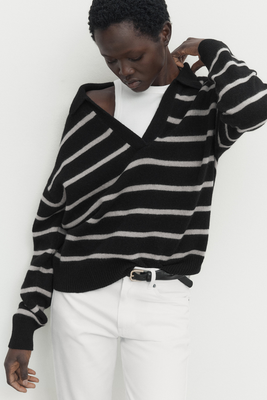 Knit Polo Sweater  from Massimo Dutti