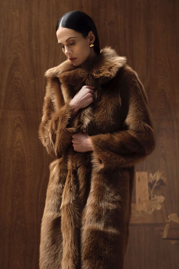 Evita Shearling Coat from Nour Hammour