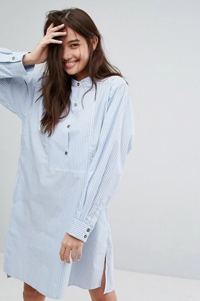 Sister Button Front Pinstripe Shirt Dress from Paul & Joe