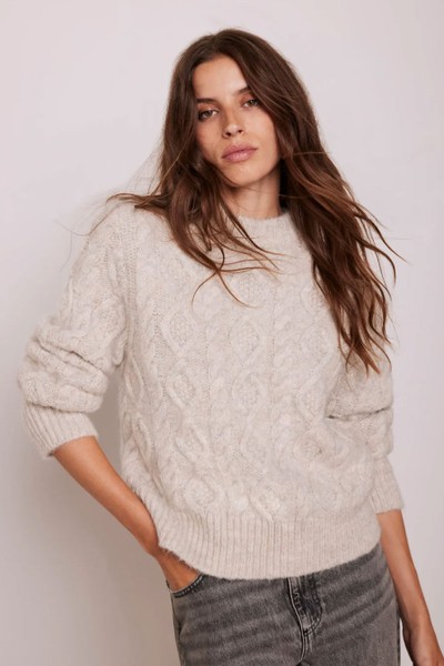 Neutral Cable Knit Jumper from Mint Velvet