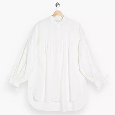White Oversized Babydoll Shirt