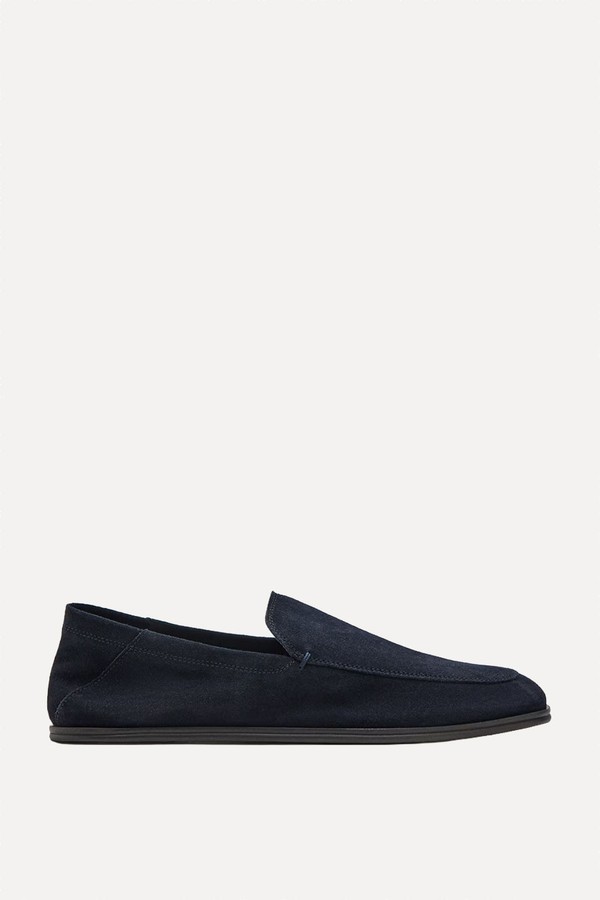 Suede Leather Loafers from Mango
