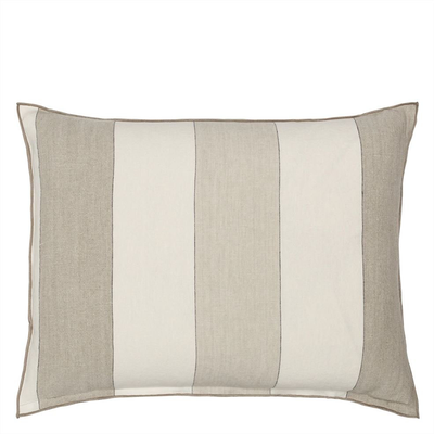 Brera Gessato Natural Striped Linen Cushion from Designers Guild