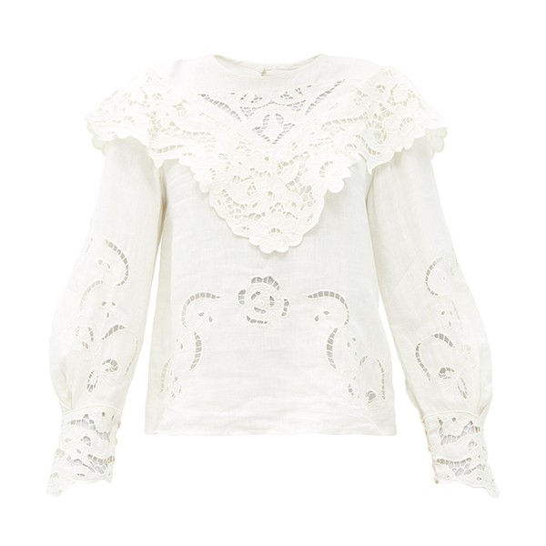 Eloine Broderie-Anglaise Linen Blouse from Isabel Marant