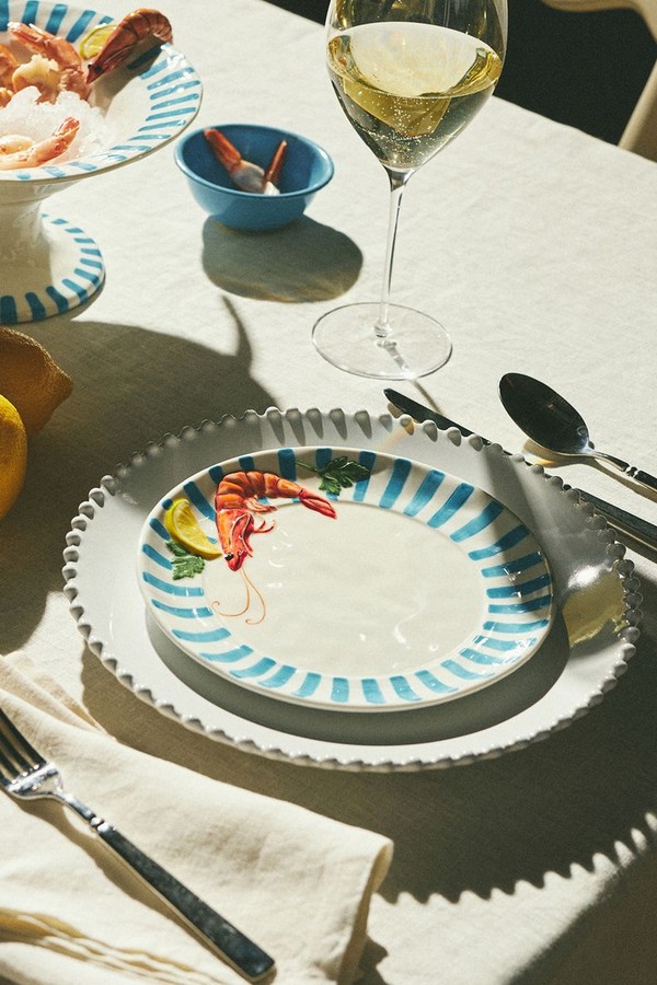 Micola Seafood Dessert Plate  from Anthropologie