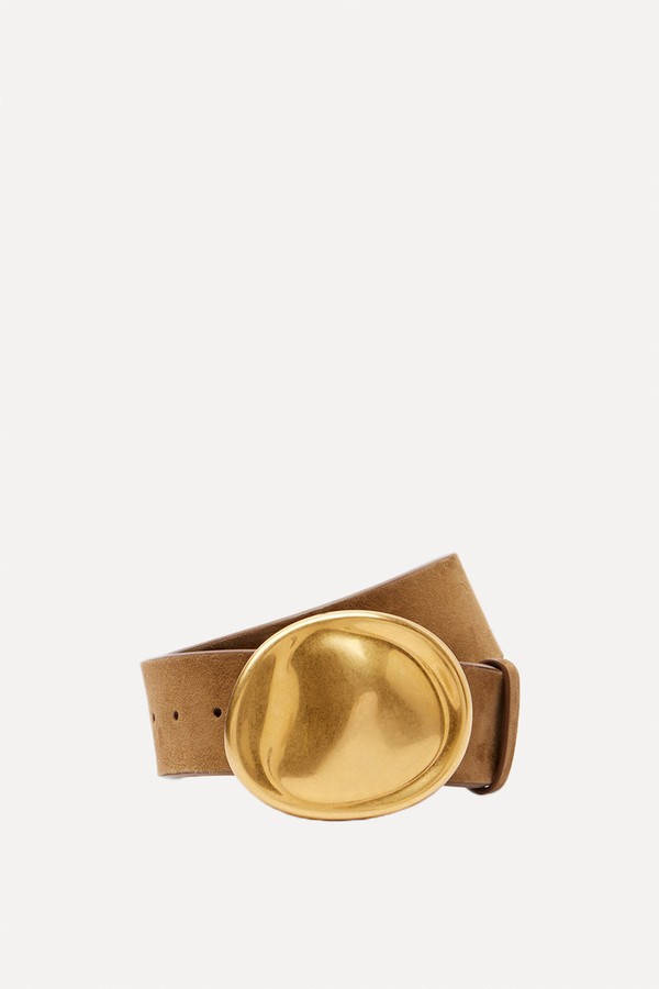 Keefe Suede Belt from Khaite