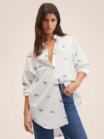 Oversized Embroidered Shirt