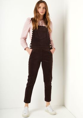 Scallop Corduroy Dungarees from Wyse London