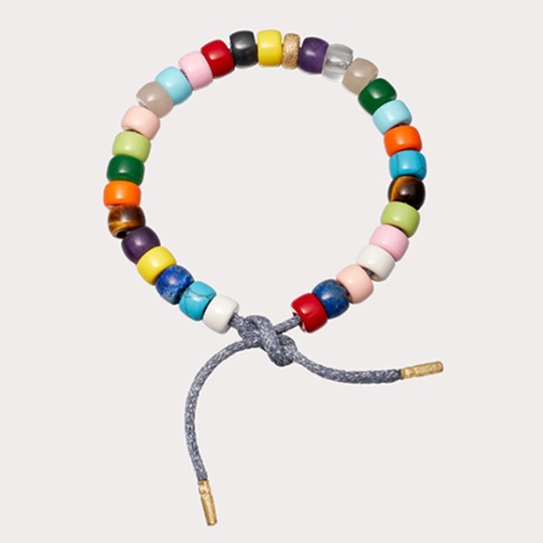  Gold And Rainbow Forte Bead Bracelet 