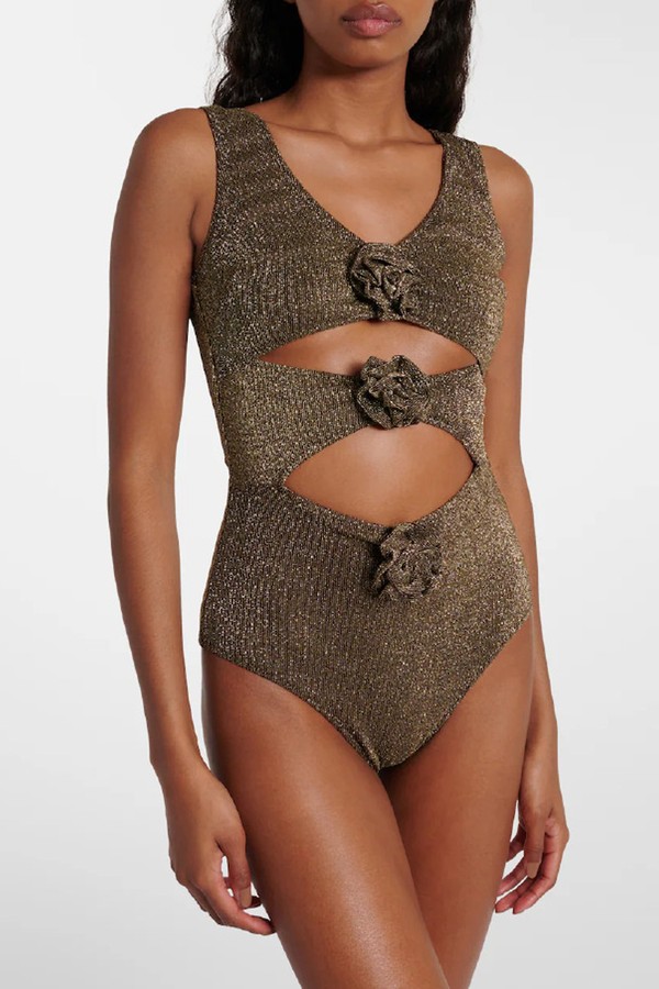 Beth Floral-Appliqué Swimsuit from Alexandra Miro