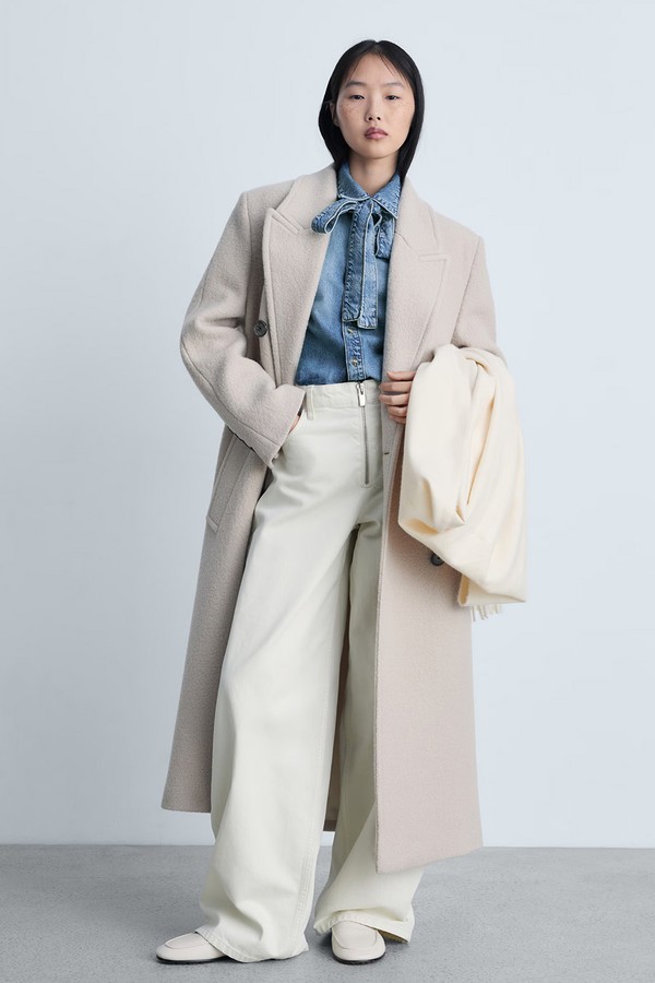 Denim Shirt With Bow from MANGO