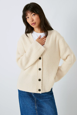 Jeanie Wool Blend Boxy Cardigan  from And/Or