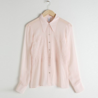 Embroidered Button Up Blouse from & Other Stories