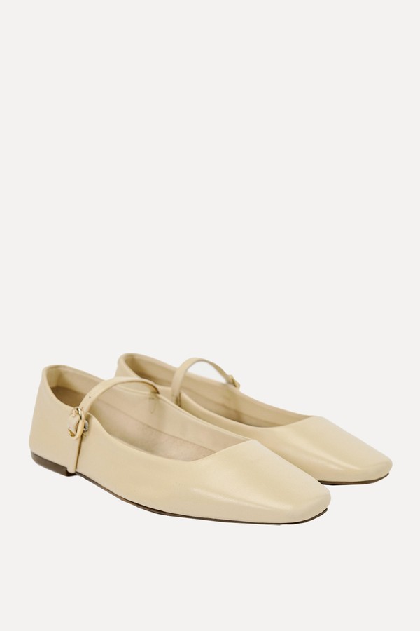 Leather Ballet Flats from Zara