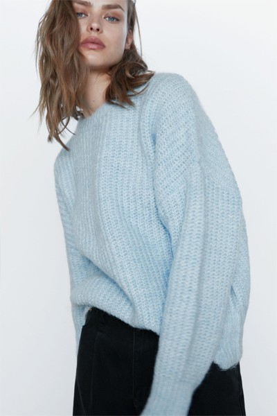 Purl-Knit Sweater from Zara