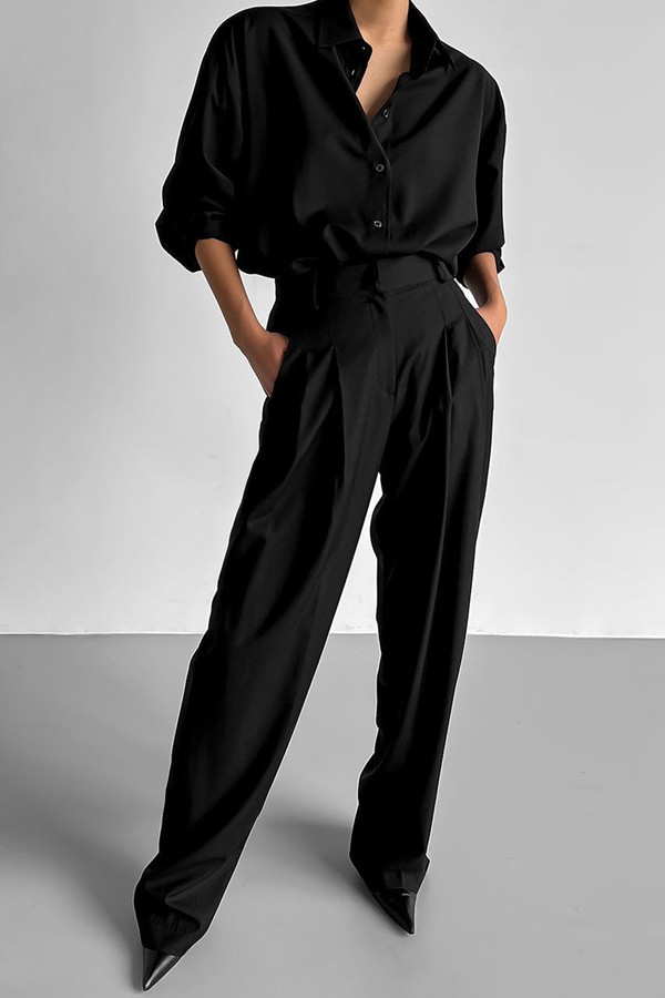Gelso Pleated Trousers from The Frankie Shop