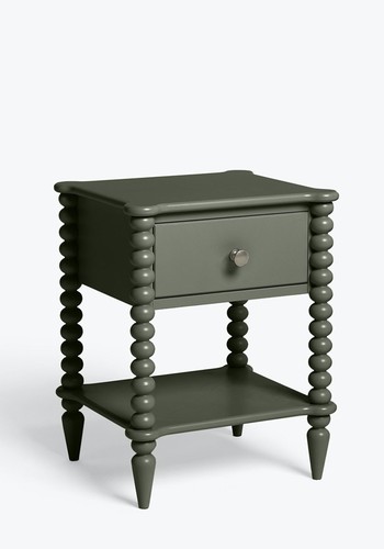 New Bobbin 1 Drawer Bedside Table