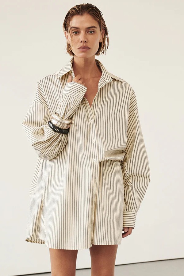 Palma Cream Silk Blend Shirt from Dissh