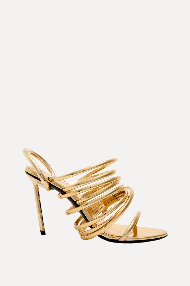 Strappy 90 Leather Sandals from ALAÏA