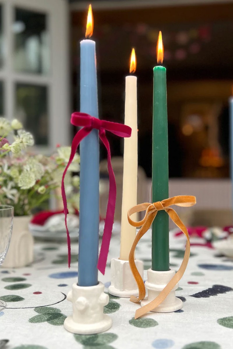 Stoneware Short Candlestick Set from Willow Crossley