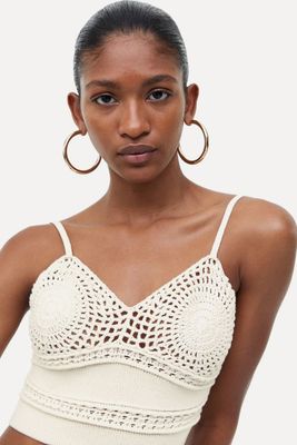 Crochet-Look Cropped Top from H&M
