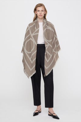 Monogram Wool Cashmere Scarf from Totême