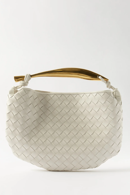 Sardine Intrecciato-Weave Leather Top-Handle Bag from Bottega Veneta